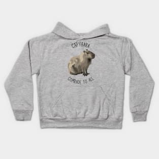 Capybara Comrade To All Kids Hoodie